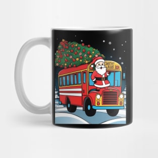 Christmas Tree School Bus Driver Adults And Kids Mug